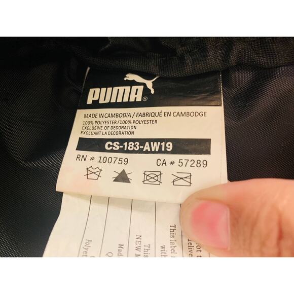 PUMA Black and Gold Logo Backpack Mesh Back Adjustable Straps - Picture 9 of 9